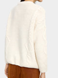Jersey De Punto Con Flecos Y Relieves