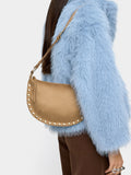 Bolso De Hombro Con Tachuelas Efecto Piel
