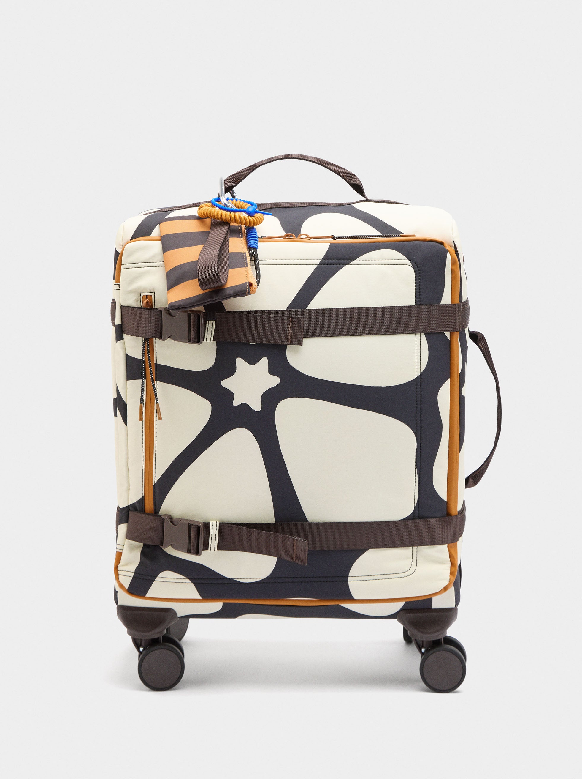 Maleta De Viaje Estampada De Nylon