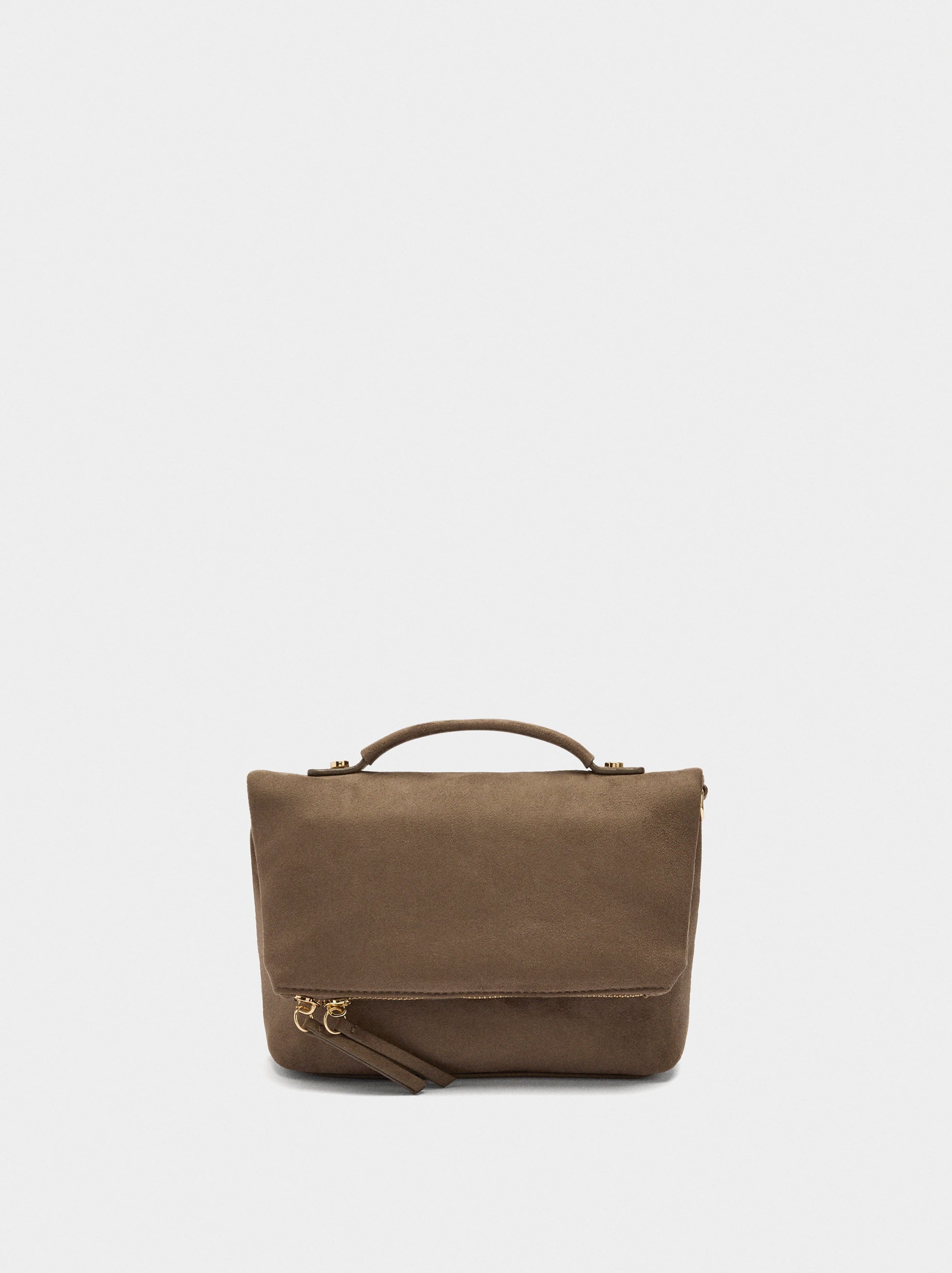 Bolso De Fiesta Con Solapa Efecto Piel