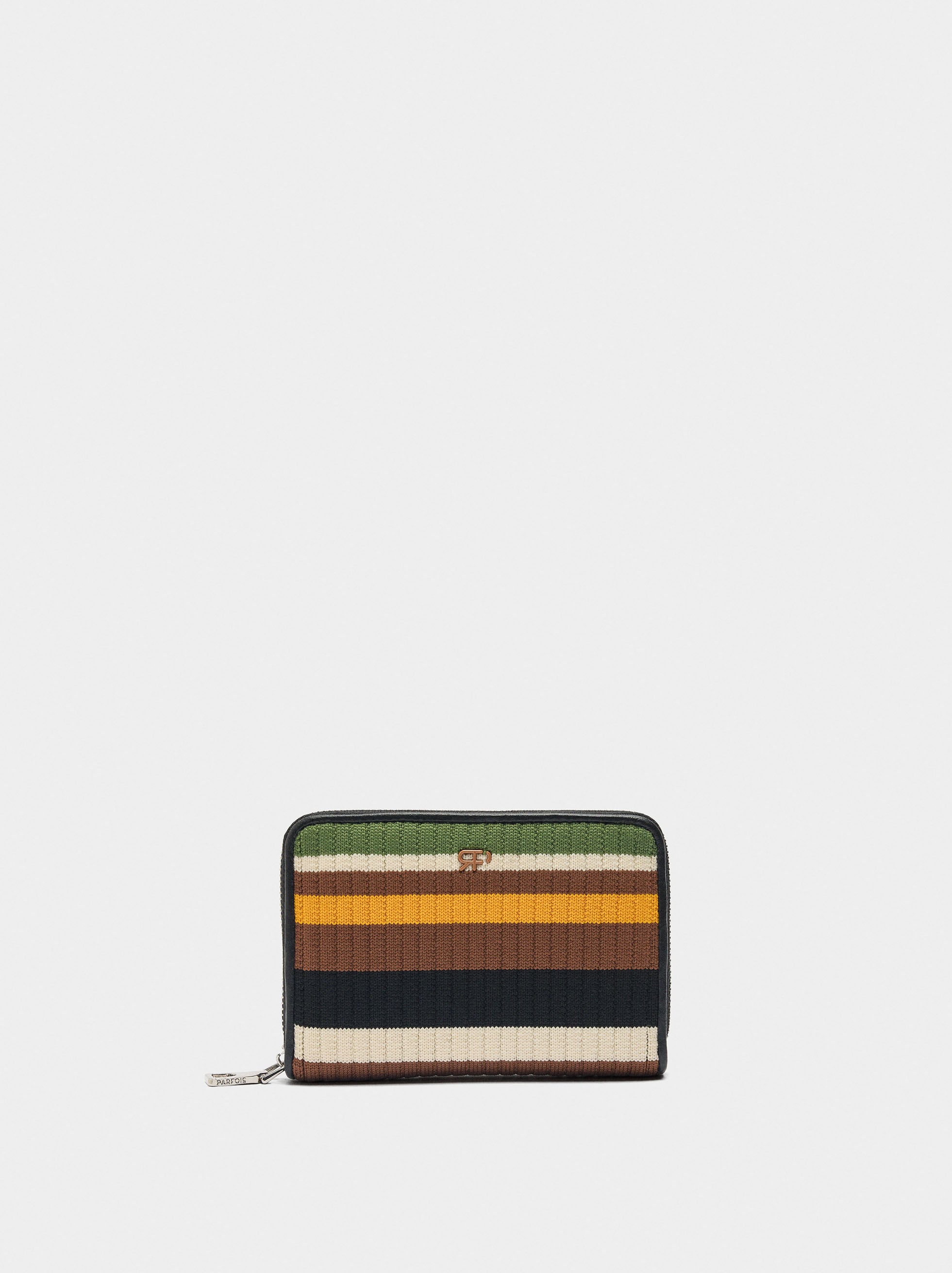 Cartera De Punto Con Rayas S