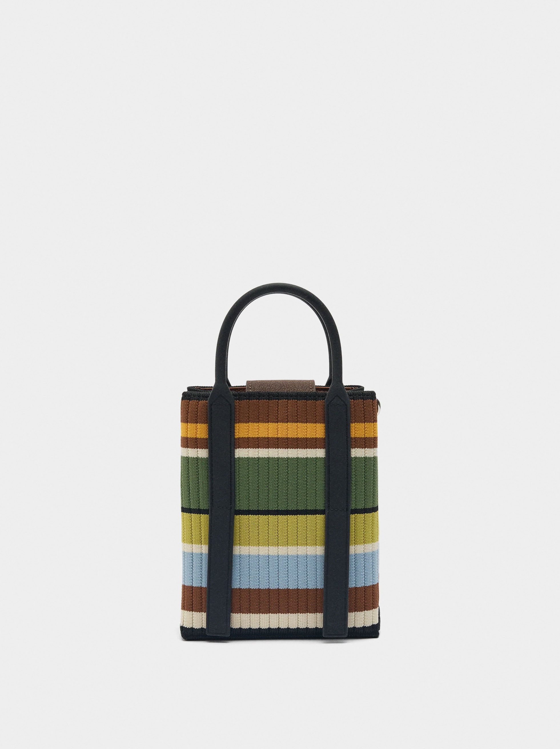 Bolsa Para Móvil De Punto Con Rayas