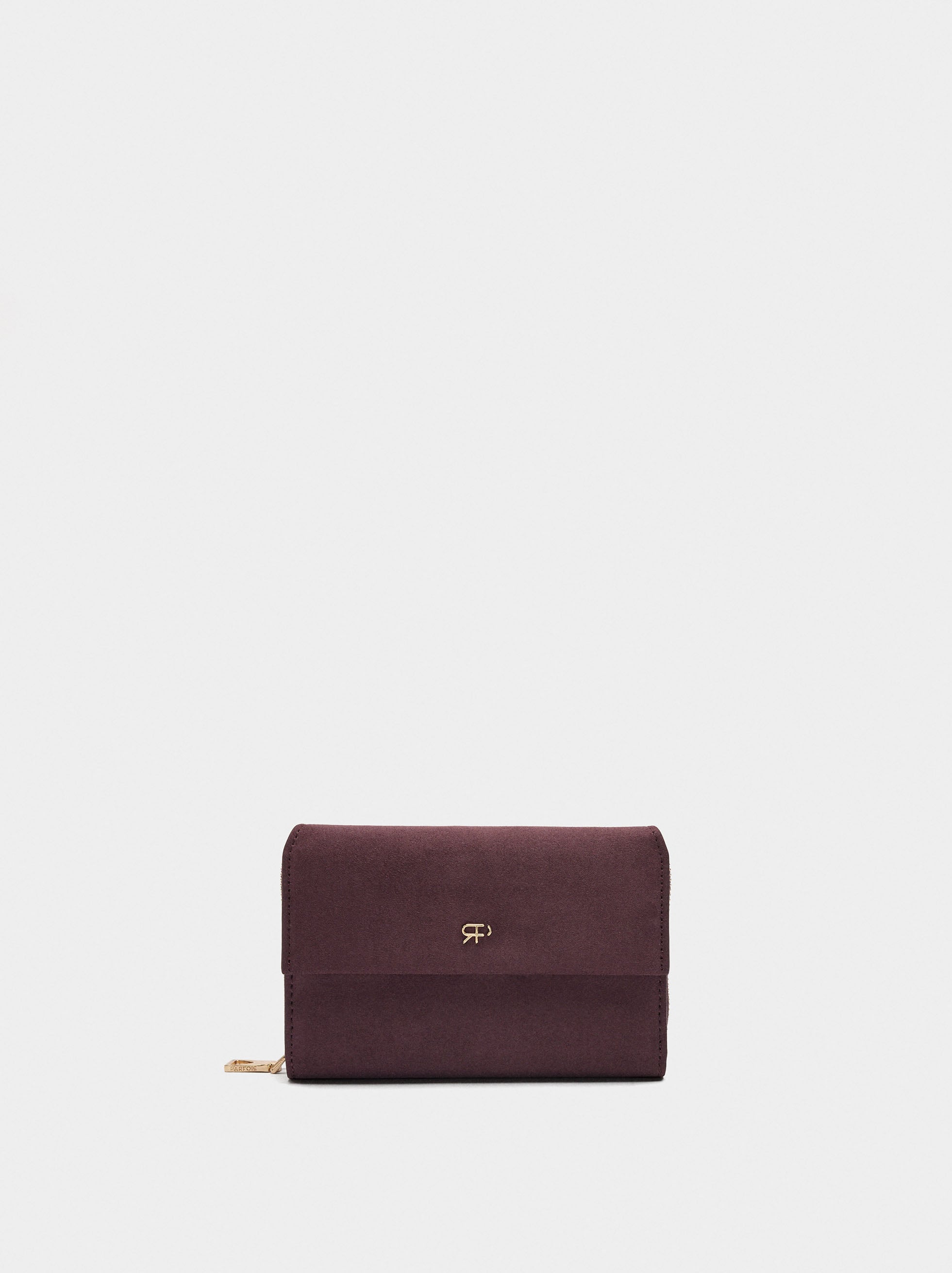 Cartera Efecto Piel Con Solapa