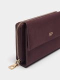 Cartera Efecto Piel Con Solapa