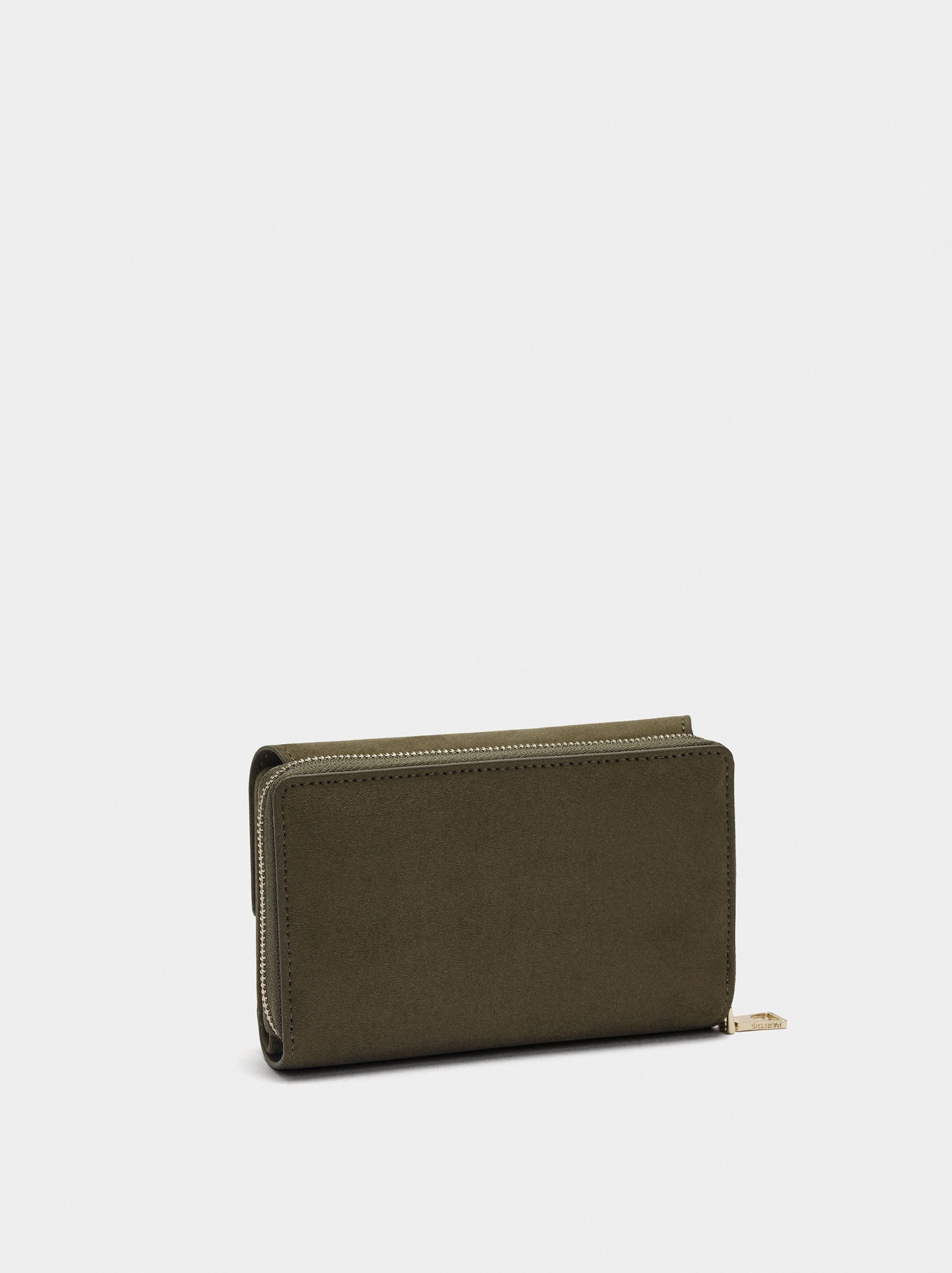 Cartera Efecto Piel Con Solapa