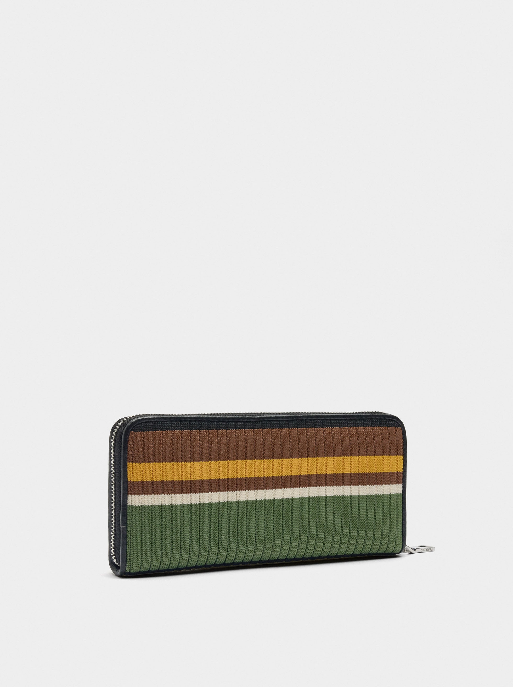 Cartera De Punto Con Rayas L