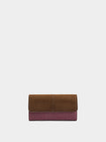 Cartera Efecto Piel Con Solapa