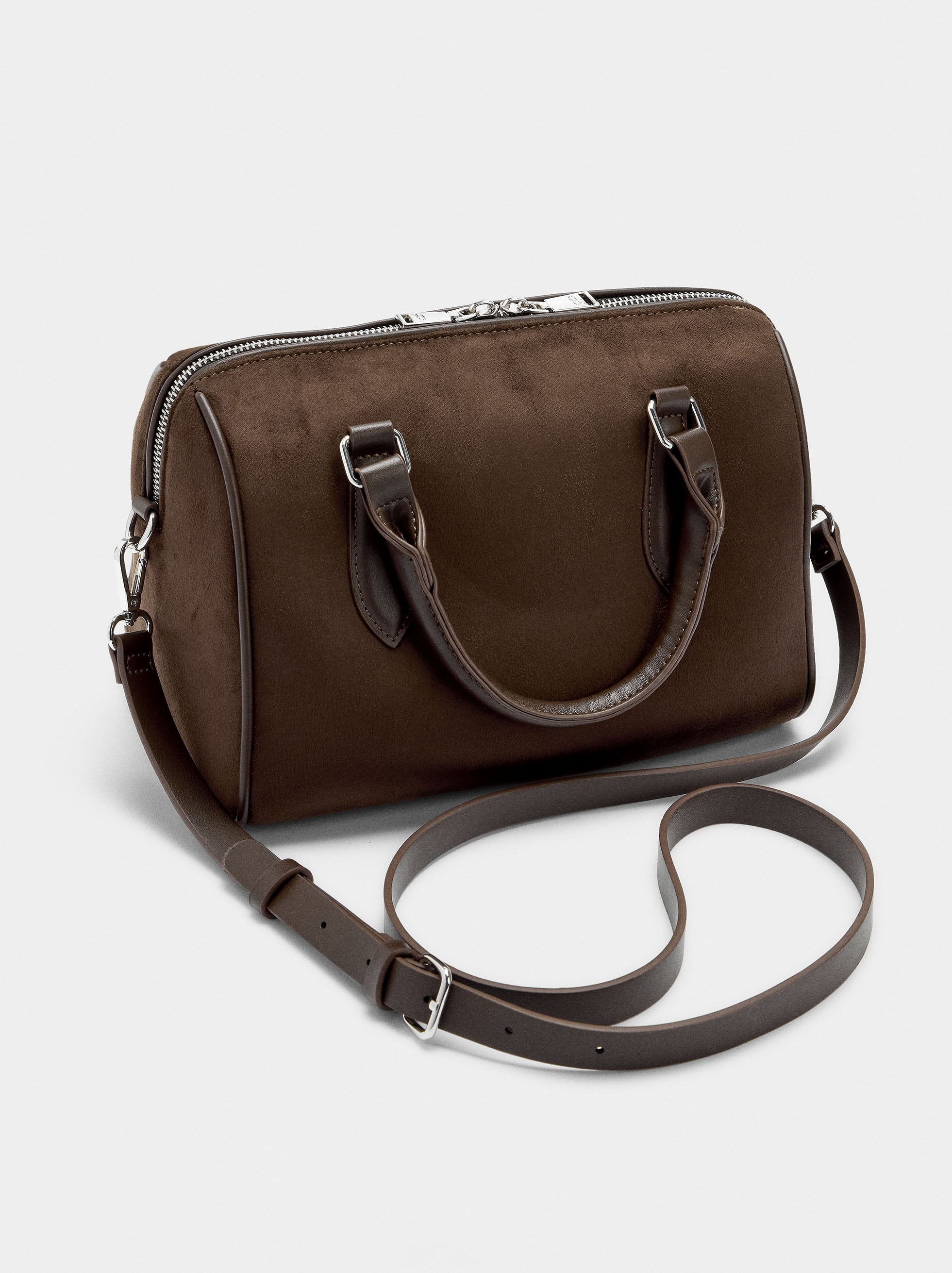 Bolso Tote Con Efecto Piel S