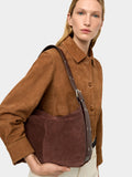 Bolso De Hombro De Piel Serraje M