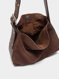 Bolso De Hombro De Piel Serraje M