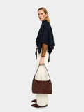 Bolso De Hombro De Piel Serraje M