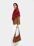 Bolso De Hombro De Piel Serraje M