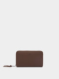 Cartera Con Textura Y Cierre De Cremallera