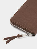 Cartera Con Textura Y Cierre De Cremallera