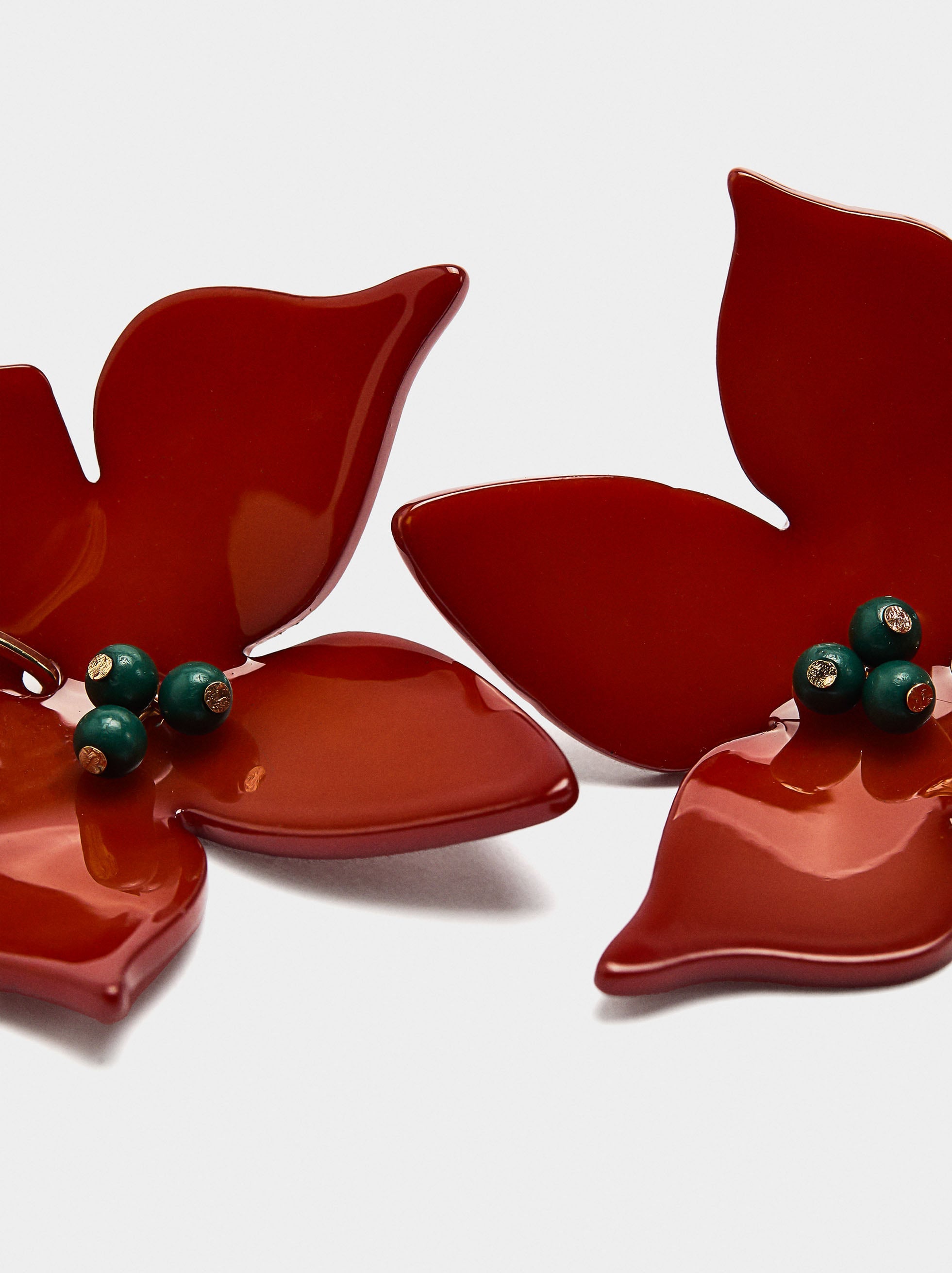 Pendientes De Flor De Resina