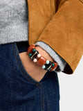 Pulsera Elástica Con Cuentas De Resina