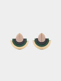 Pendientes Multicolor Con Resina