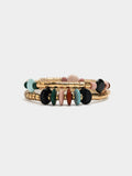 Set De Pulseras Elásticas Con Cuentas