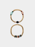 Set De Pulseras Elásticas Con Cuentas