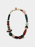 Collar Corto Con Cuentas De Resina