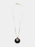 Collar Largo Con Colgante De Resina