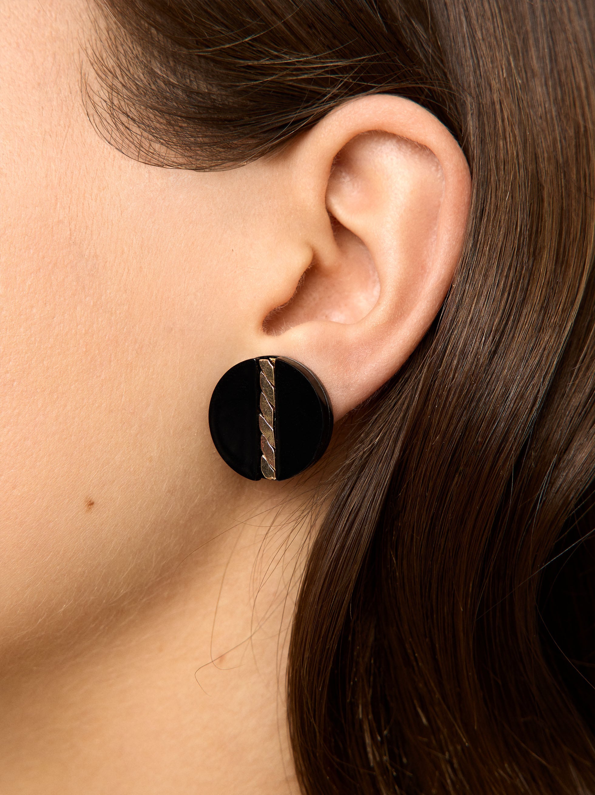 Pendientes Redondos De Resina