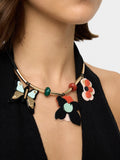Collar Con Colgantes De Resina Multicolor