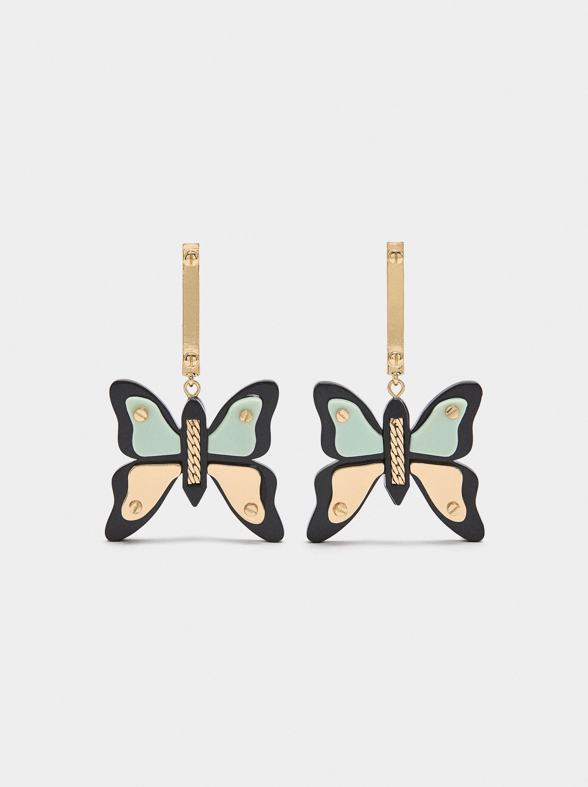 Pendientes Mariposa De Resina