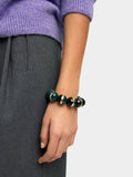 Pulsera Elástica Con Cuentas De Resina
