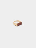 Anillo Plano Con Resina