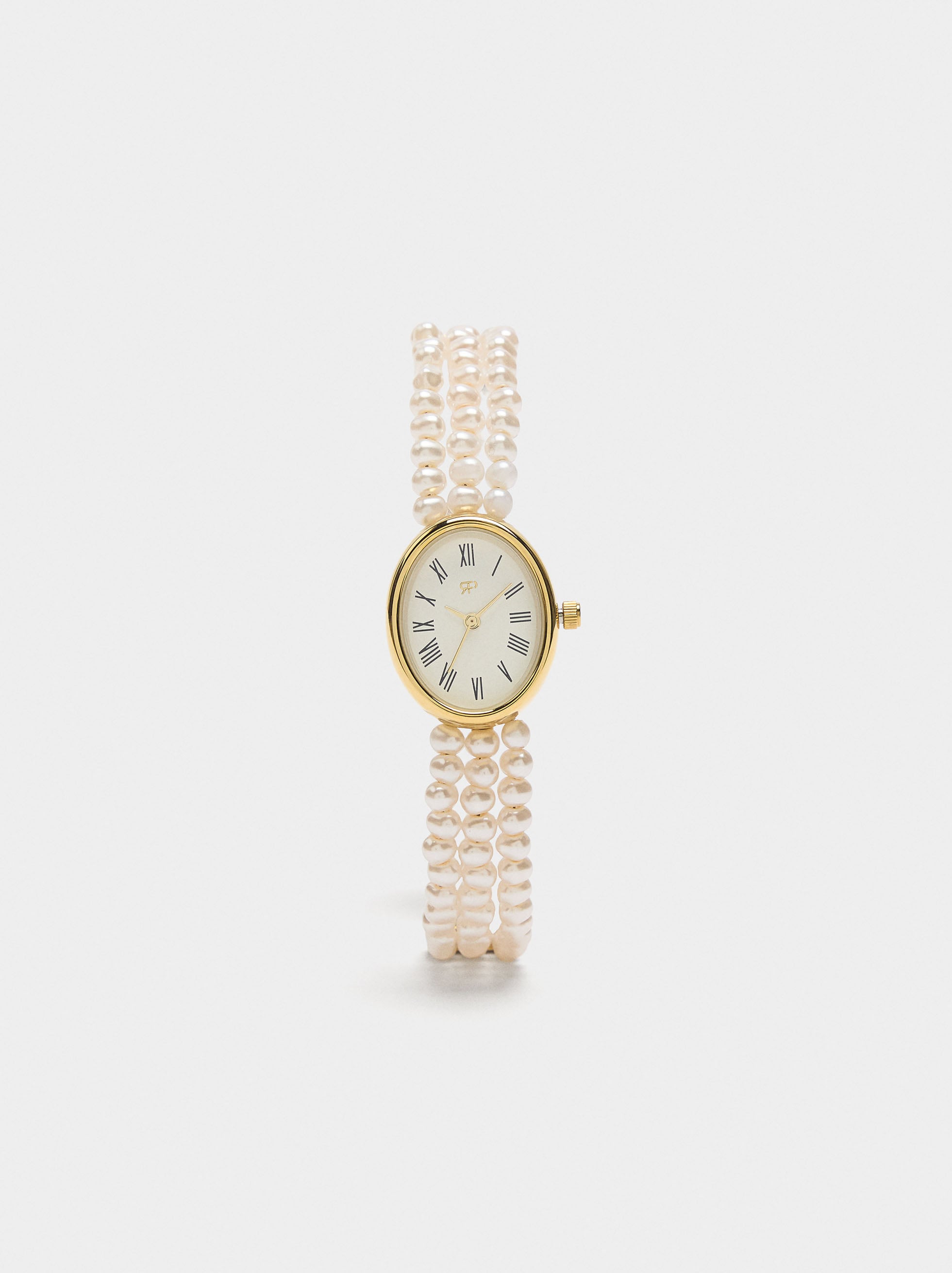 Reloj Con Multipulsera De Perlas