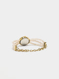 Reloj Con Multipulsera De Perlas