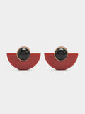 Pendientes Abanico Con Resina