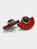 Pendientes Abanico Con Resina