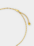 Collar Colgante De Cruz Con Piedras - Baño De Oro 18k