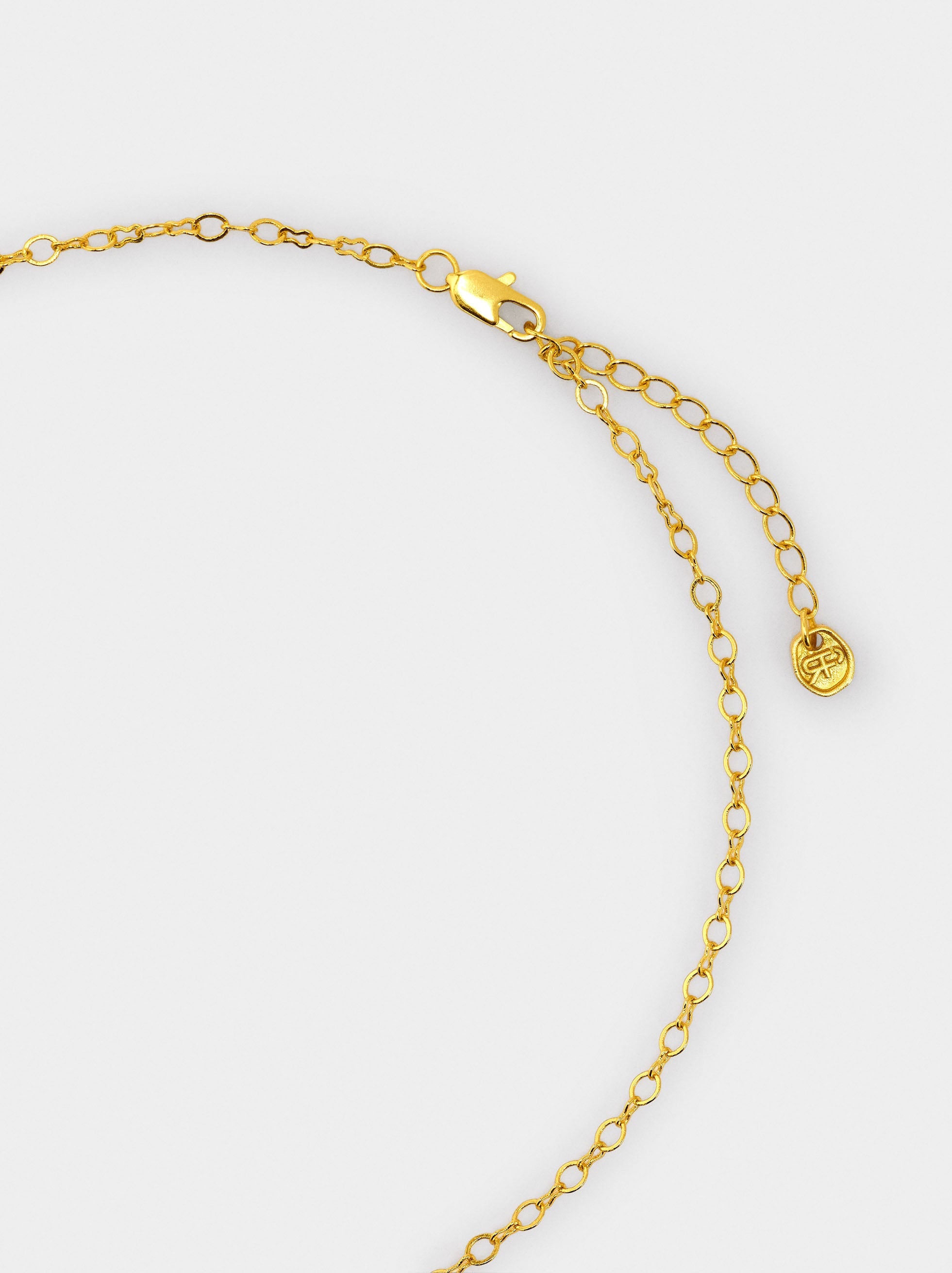 Collar Colgante De Cruz Con Piedras - Baño De Oro 18k