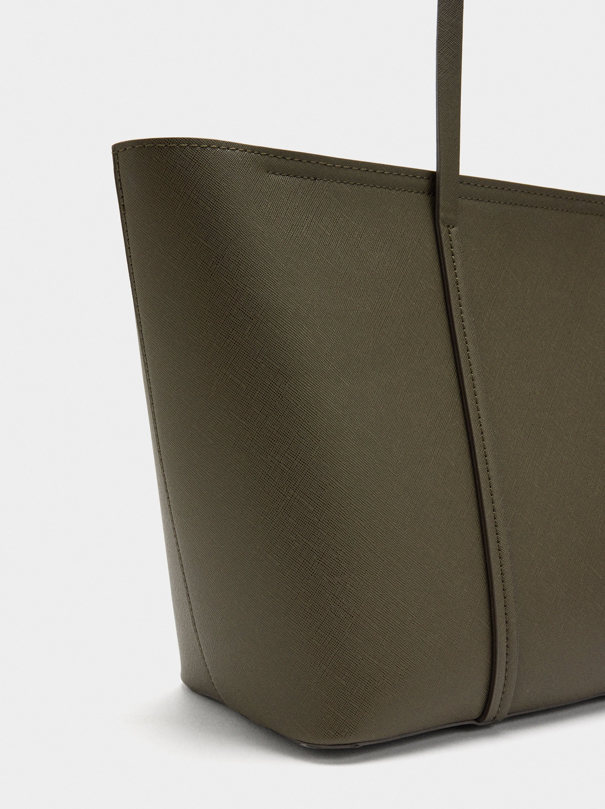 Bolso Shopper Con Cremallera