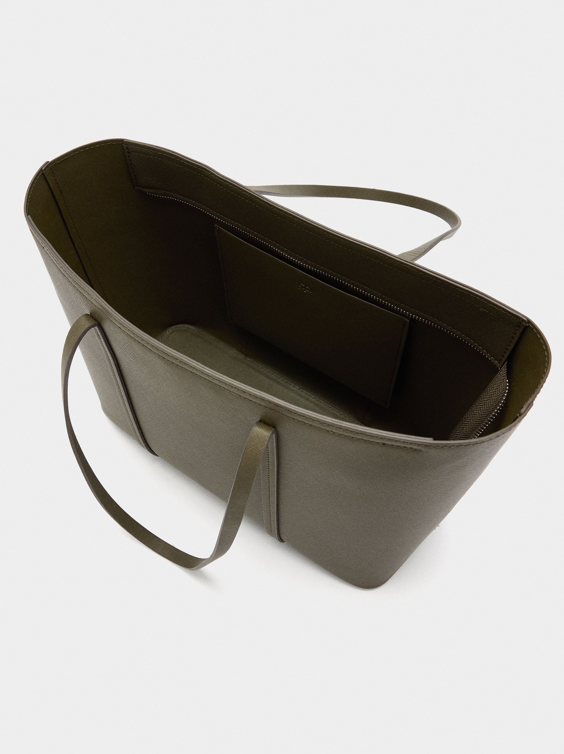 Bolso Shopper Con Cremallera
