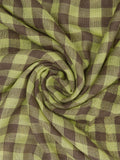 Pañuelo Jacquard A Cuadros Con Lana