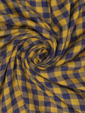Pañuelo Jacquard A Cuadros Con Lana