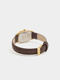Reloj Rectangular Con Pulsera Efecto Piel
