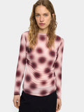 Jersey Estampado Con Drapeado
