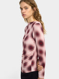 Jersey Estampado Con Drapeado