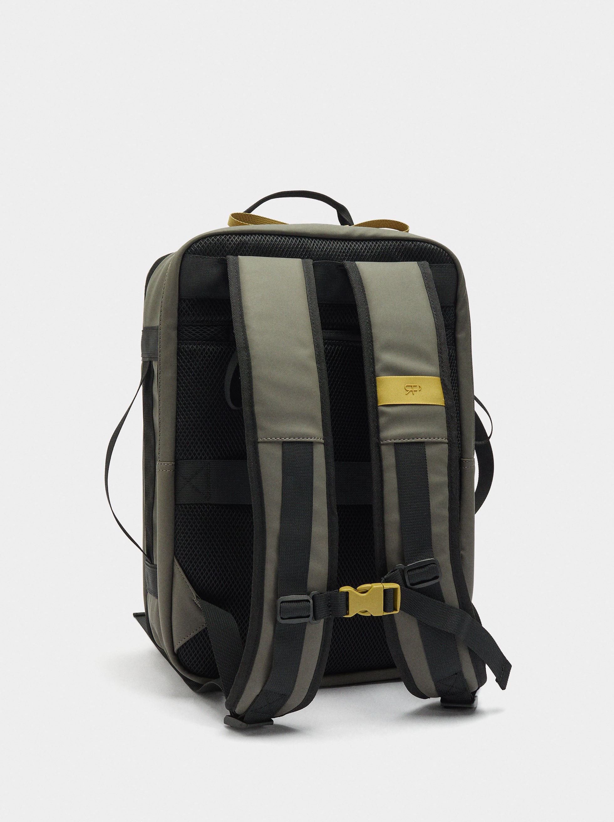Mochila De Cabina Lisa Con Contraste