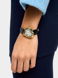 Reloj De Corazón Con Pulsera Efecto Piel