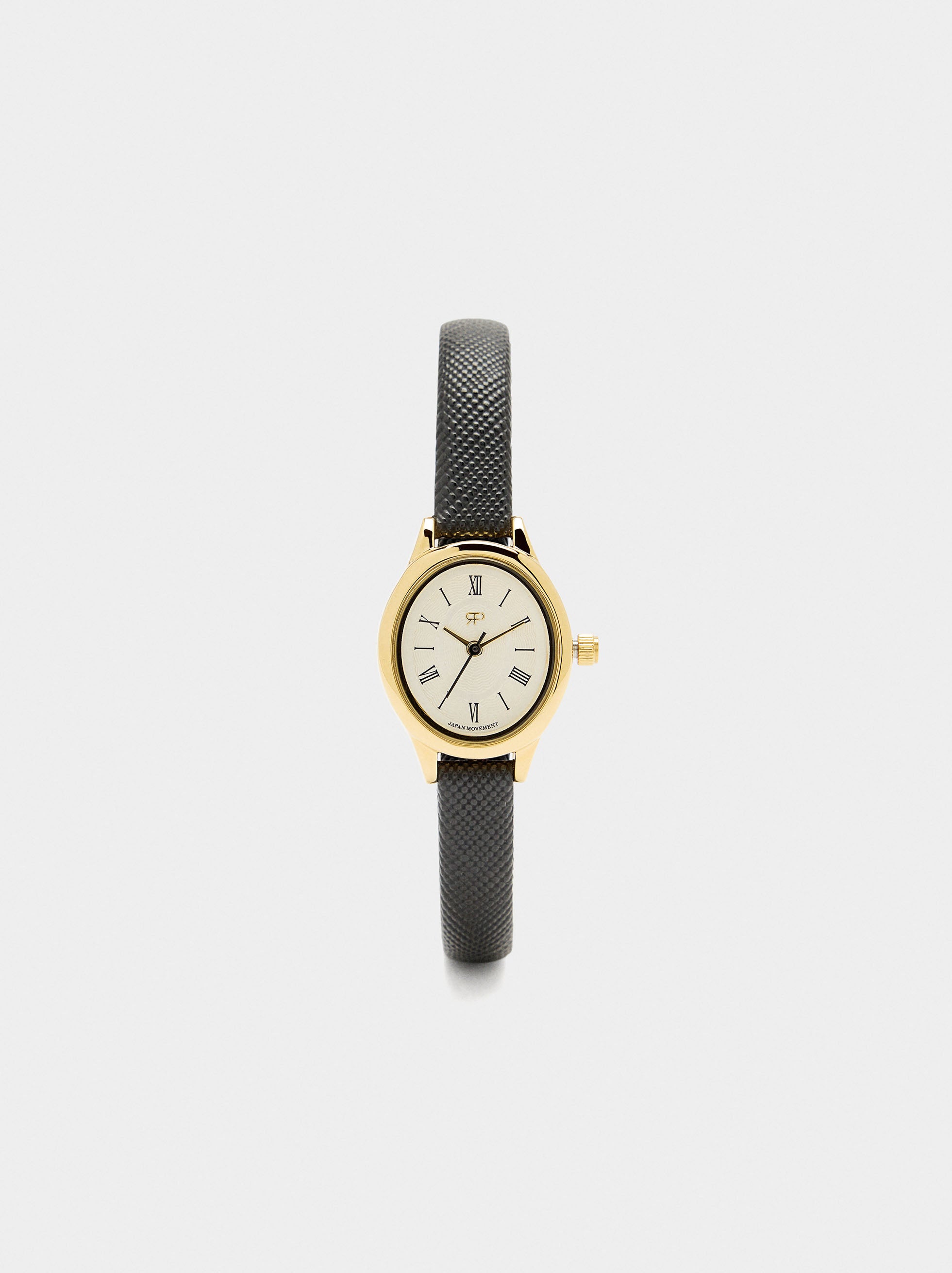 Reloj Ovalado Correa Con Textura