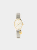 Reloj Pulsera De Malla Metálica Con Charm