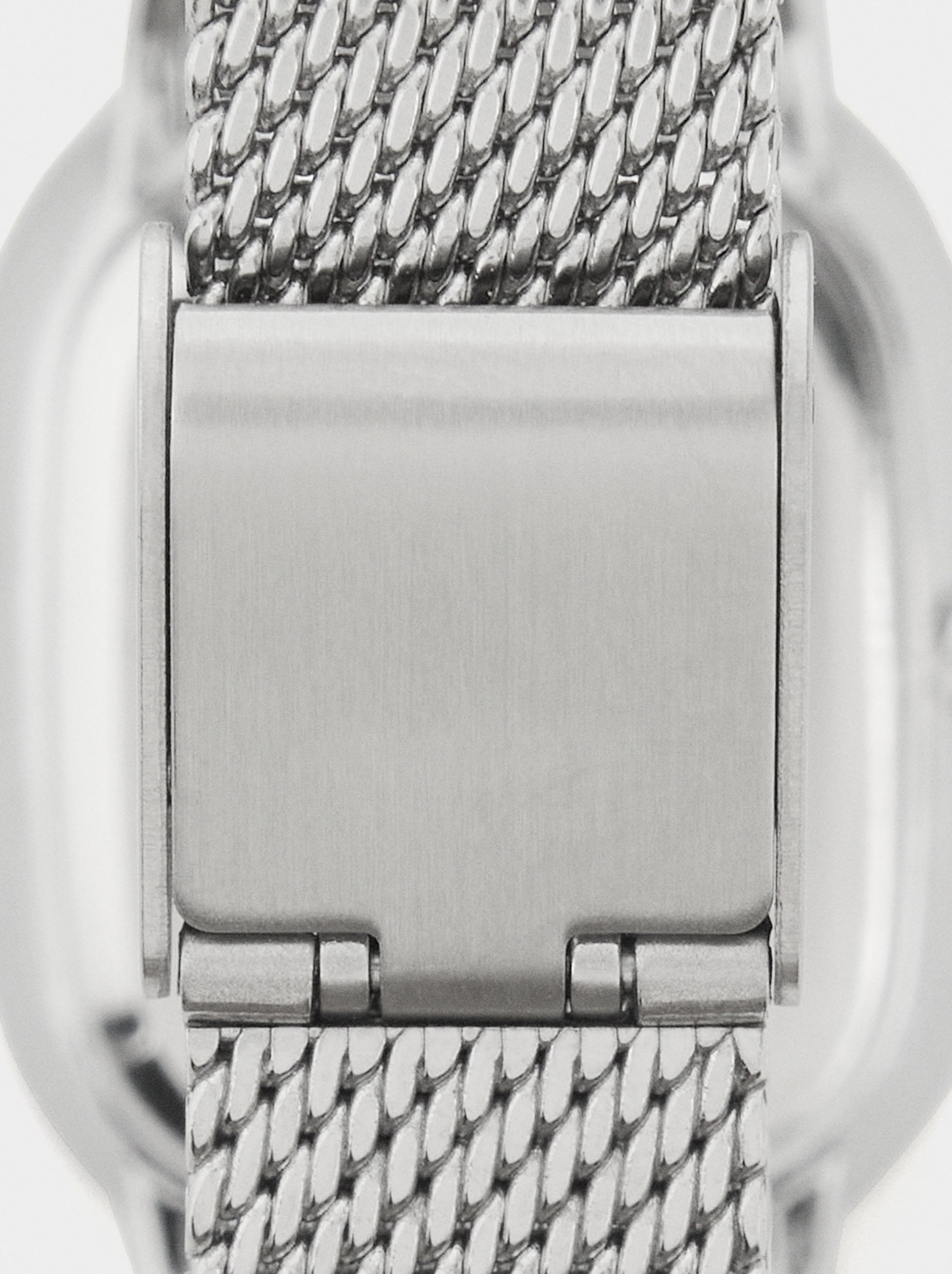 Reloj De Malla Metálica De Acero Inoxidable