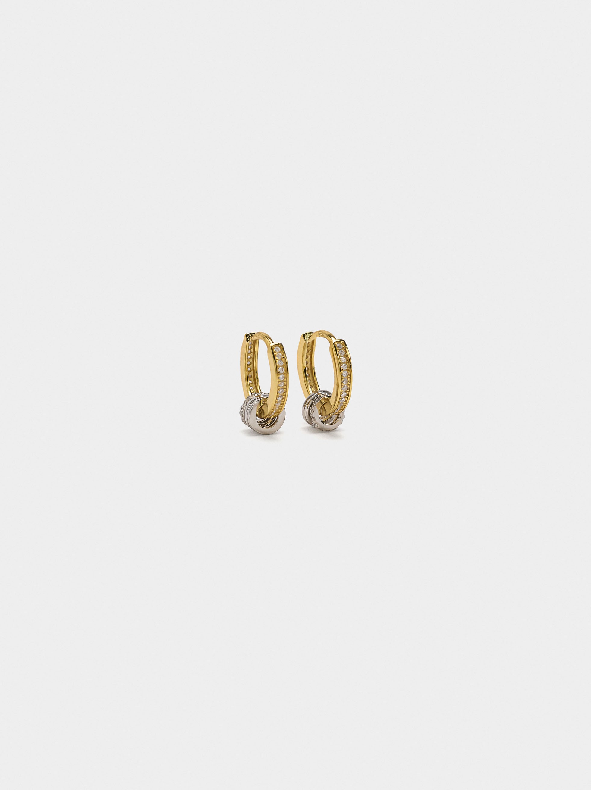 Aros Con Circonitas - Plata De Ley 925