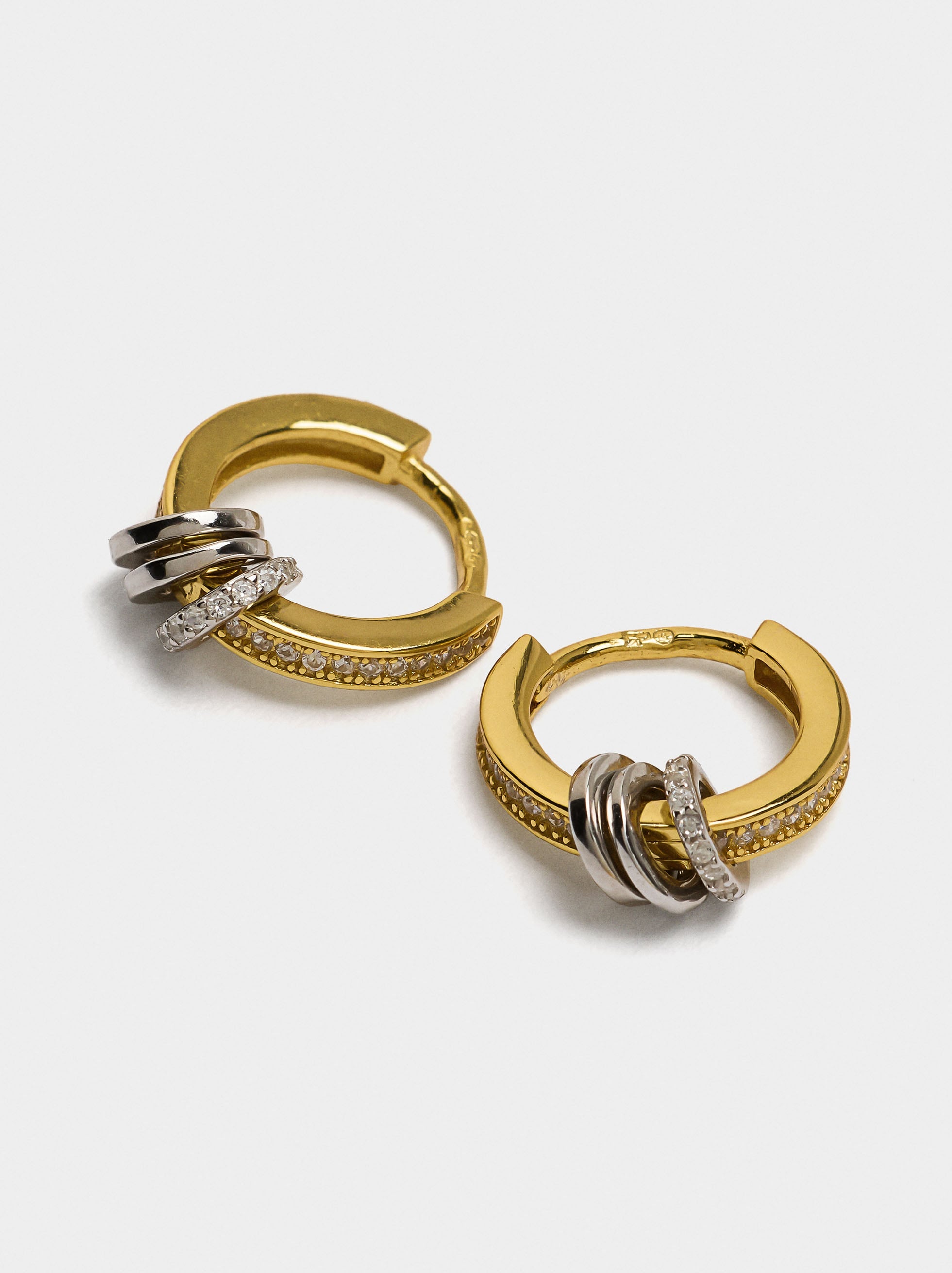 Aros Con Circonitas - Plata De Ley 925